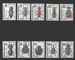 1982-Francia (MNH=**) Serie 10 Valori Insetti - Unused Stamps
