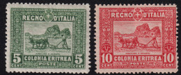 1913/4-Eritrea (MLH=*) 5c. + 10c. Pittorica (34/5) - Erythrée