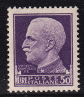 1929-Italia (MNH=**) L. 50 Imperiale - Nuevos