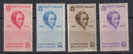 1935-Italia (MLH=*) 4 Valori Vincenzo Bellini (388 / 91) - Ungebraucht