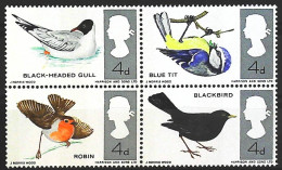 1966-Gran Bretagna (MNH=**) Serie 4 Valori Uccelli - Ungebraucht