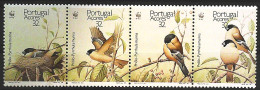 1990-Azzorre (MNH=**) Serie 4 Valori Uccelli - Azores