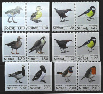 1981/3-Norvegia (MNH=**) 12 Valori Uccelli - Andere & Zonder Classificatie