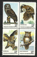 1978-U.S.A. (MNH=**) Serie 4 Valori Uccelli - 1901-20