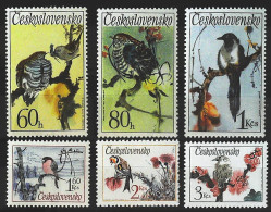 1972-Cecoslovacchia (MNH=**) Serie 6 Valori Uccelli - Sonstige & Ohne Zuordnung