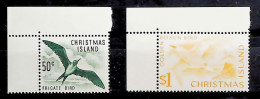1963-Isole Christmas (MNH=**) 2 Alti Valori Uccelli - Christmas Island