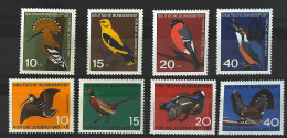 1963/65-Germania (MNH=**) 2 Serie 8 Valori Uccelli - Altri & Non Classificati