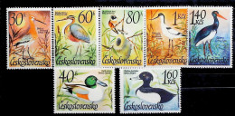 1967-Cecoslovacchia Serie 7 Valori Uccelli - Andere & Zonder Classificatie