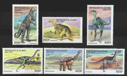 1997-Guinea (MNH=**) Serie 6 Valori Animali Preistorici - Guinée (1958-...)