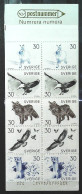 1968-Svezia (MNH=**) Libretto 2 Serie Da 5 Valori Accoppiate Animali Selvatici L - Sonstige & Ohne Zuordnung