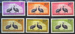 1961-Guinea (MNH=**) Serie 6 Valori Faraona - Guinée (1958-...)