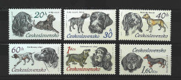 1973-Cecoslovacchia (MNH=**) Serie 6 Valori Cani - Otros & Sin Clasificación