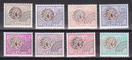 1976-Francia (MNH=**) Preannullati Valori Complementari S.8v."Moneta Gallica" - Nuovi