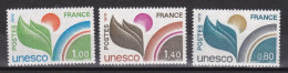 1976-Francia (MNH=**) Servizio S.3v."UNESCO" - Unused Stamps