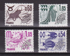 1977-Francia (MNH=**) Preannullati S.4v."Segni Dello Zodiaco" - Unused Stamps