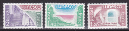 1980-Francia (MNH=**) Servizio S.3v."UNESCO,protezione Patrimonio Universale" - Gebraucht