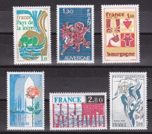 1975-Francia (MNH=**) S.6v."Le Regioni Francesi" - Nuovi