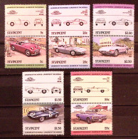 1984-St.Vincent (MNH=**) S.10v."automobili,seconda Serie" - St.Vincent (1979-...)