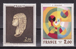 1976-Francia (MNH=**) S.2v."Opere D'arte" - Ongebruikt