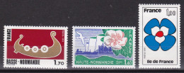 1978-Francia (MNH=**) S.3v."Regioni" - Neufs