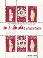 1978-Cayman (MNH=**) Islands Foglietto Sei Valori "25 Anniversario Dell'incorona - Iles Caïmans