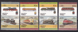 1984-Nui Tuvalu (MNH=**)s.8v."Locomotive" - Tuvalu (fr. Elliceinseln)