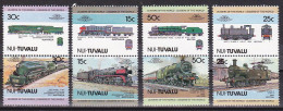 1984-Nukulaelae Tuvalu (MNH=**) S.8v."Locomotive" - Tuvalu (fr. Elliceinseln)