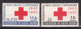 1963-Arabia Saudita (MNH=**) S.2v."Croce Rossa Internazionale" - Saudi-Arabien