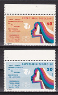 1975-Togo (MNH=**) S.2v."Anno Internazionale Della Donna" - Togo (1960-...)