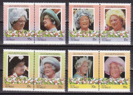 1985-Niutao Tuvalu (MNH=**) S.8v."Anniversary Of The Queen Mother" - Tuvalu