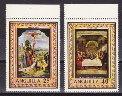 1969-Antigua (MNH=**) S.4v."Natale,vetrate" - Antigua E Barbuda (1981-...)