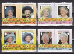 1985-Isole Vergini (MNH=**)s.8v."Anniversary Of The Queen Mother" - British Virgin Islands