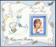 1982-Isola Di Man (MNH=**) Foglietto S.1v."Compleanno Della Principessa Diana,na - Isle Of Man