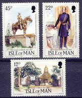 1985-Isola Di Man (MNH=**) S.3v."Bicentenario Della Nascita Del Generale Cubbon" - Isle Of Man