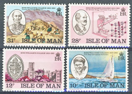 1983-Isola Di Man (MNH=**) S.4v."150° Anniversario Del Collegio King William" - Man (Ile De)