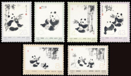 1973-Cina (MNH=**) N.57/62 S.6v."Giant Panda" - Ongebruikt