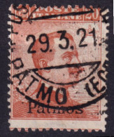 1921- PATMO (O=used) Michetti C. 20 Con Filigrana (11) - Ägäis (Patmo)