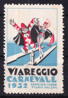 1932-Viareggio Erinnofilo Carnevale - Erinofilia