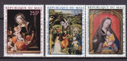 1970-Mali (MNH=**) Posta Aerea S.3v."Quadri Natale" - Malí (1959-...)