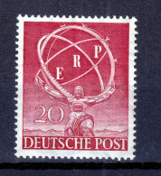 1950 (MNH=**) GERMANIA BERLINO In Onore E.R.P. P.20 Nuovo Gomma Originale Ed Int - Ongebruikt