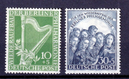 1950 (MNH=**) GERMANIA BERLINO Ricostituzione Orchestra Sinfonica Serie Completa - Unused Stamps