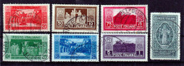 1929 FONDAZIONE MONTECASSINO Serie Completa Usata (alcuni Con Annulli Di Favore) - Used