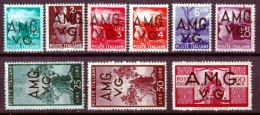 1945-AMG-VG (MNH=**) Serie Democratica 9v.soprastampati - Ungebraucht