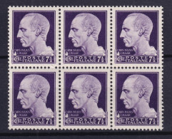 1929 (MNH=**) Imperiale Blocco Di Sei C. 7,5 Buono Gomma Originale Ed Integra - Nuevos