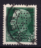 1929 Circa PERFIN B.N.A. (Baca Nazionale Agricoltura) Su Imperiale C.25 Usato - Oblitérés