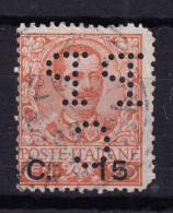 1905 Circa PERFIN P P/C (Pellegrino Pontecorvo Et C) Su Floreale Sopr. C.15/20 U - Gebraucht