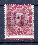 1879 Circa PERFIN B.G. (Banca Generale) Su Umberto I Effigie C.10 Usato - Oblitérés