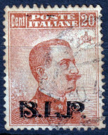 1923 B.L.P. Michetti C.20 Soprastampa Tipografica Nera Usato Ottima Centratura - Gebraucht