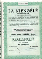 Congo Belge: LA NIENGÉLÉ; Part Sociale (1937) - Afrika