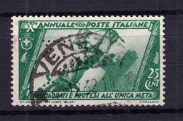 1932 Circa PERFIN M.G. (Massimo Guetta) Su X Marcia C.25 Usato - Afgestempeld